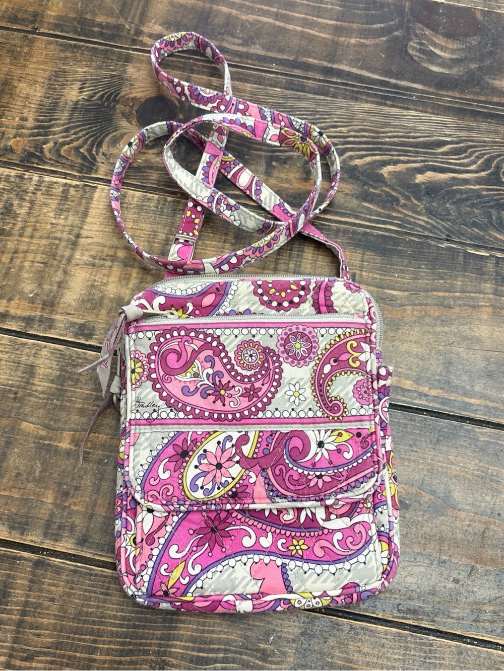 Vera Bradley Mini Hipster Crossbody Bag Paisley Meets Plaid